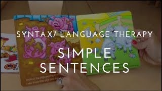 Speech and language therapy  grammatically correct sentences [upl. by Francine212]