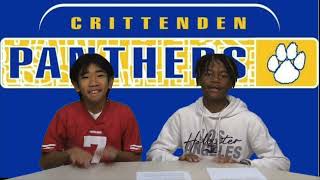 11724 Crittenden Morning Announcements [upl. by Aihseyt]