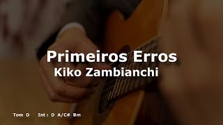 karaoke  Primeiros Erros versão ademilton lima [upl. by Akinihs]