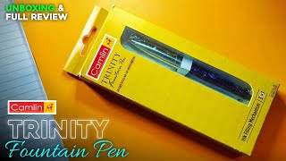 Camlin Trinity Fountain Pen  Unboxing amp Full review  DEVA Calligraphy [upl. by Gant]