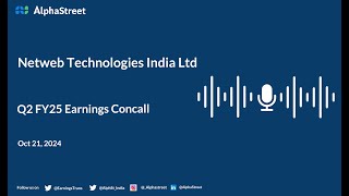 Netweb Technologies India Ltd Q2 FY202425 Earnings Conference Call [upl. by Aysahc]