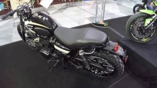 KAWASAKI W800 SPECIAL EDITION TRACKER BIKE BLACK COLOUR NEW MODEL WALKAROUND [upl. by Merola]