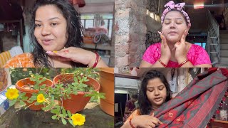 খারাপ সময় কিছুতেই পিছু ছাড়ছে না আমাদের  Parlour e na giye barite Bose kivabe facial korbe dekho [upl. by Dnalro]