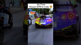 Nissan GTR First Time In India 🥵 shorts youtubeshorts dynamoriders [upl. by Aropizt]