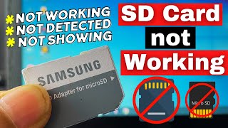 How to Fix SD Card Not Detected  Not Showing Up  Not Recognized in Windows 1011 [upl. by Annovy]