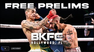 🔴 LIVE BKFC 62 Prelims  Full Bare Knuckle Fighting Championship Event on Fubo Sports boxing [upl. by Ylek]