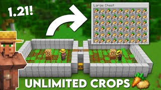 The BEST Nano Crop Farm in Minecraft 121 Tutorial [upl. by Osnofledi]