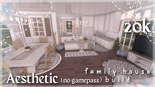 20K BLOXBURG AESTHETIC FAMILY HOUSE BUILD NO GAMEPASS [upl. by Casmey]