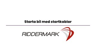 Starta bil med startkablar [upl. by Francyne]