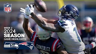 Seattle Seahawks vs New England Patriots Game Highlights  NFL 2024 Week 2 [upl. by Fritts]