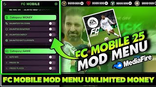 FC Mobile 25 MOD MENU APK Vip unlimited money free shopping amp auto win Fc mobile mod apk [upl. by Steere]