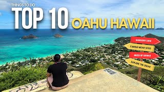 Top 10 Things You Must Do In Oahu Hawaii  Travel Guide [upl. by Baelbeer]