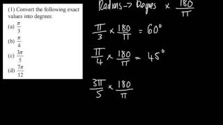 C2  Radian Measures 1  Brief Intro and Size of Angles in Radians [upl. by Ynnol]