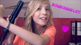 Tuto coiffure  Comment se boucler les cheveux avec un lisseur ♥ [upl. by Tamar]