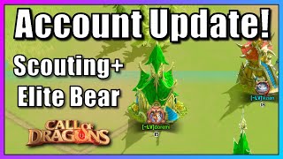 Restart Account Update Scouting Value  Elite Bear  Call of Dragons [upl. by Armond]