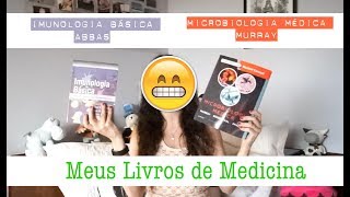 MEUS LIVROS DE MEDICINA  Imunologia Básica  Abbas e Microbiologia Médica  Murray [upl. by Rawna]