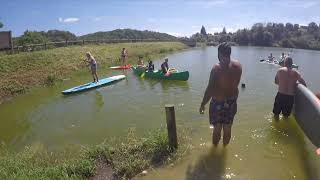 Paddleboards and kyaks at Mervent in Pays de la Loire 25 [upl. by Alsworth106]