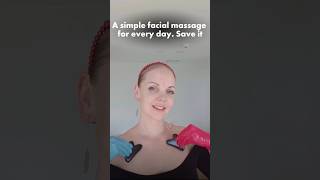 A simple facial massage for every day❤️ facemassage selmassage facegym faceexercise facyoga [upl. by Claudius]