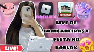 LIVE jogos e brincadeiras no roblox 🥳🥳 [upl. by Zhang]