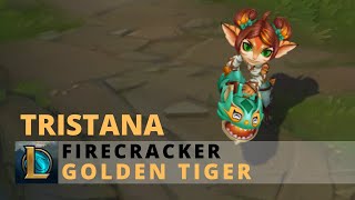 Firecracker Tristana Golden Tiger Event Chroma  League of Legends [upl. by Onaicul]