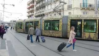 Tramway TaM Montpellier Gare SaintRoch Alstom Citadis [upl. by Alwyn363]