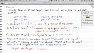 Discrete Math 1  Tutorial 38  Quantifiers Example [upl. by Alvar]