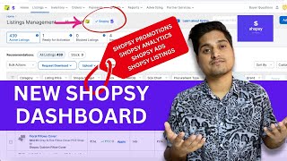 New Shopsy Dashboard  SHOPSY PROMOTIONS  SHOPSY ANALYTICS  SHOPSY ADS  SHOPSY LISTINGS [upl. by Coleman]