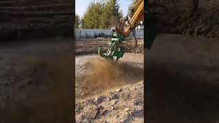 Hydraulic sediment pump onsite testing silt removal and drainage river [upl. by Tsew]