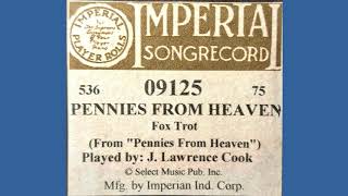 Pennies From Heaven 1936 Imperial Player Piano Roll [upl. by Elexa757]