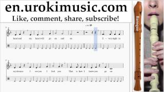 How to Play Recorder B Celine Dion  Titanic  My Heart Will Go On Tabs Part2 umbrn352 [upl. by Sandler312]