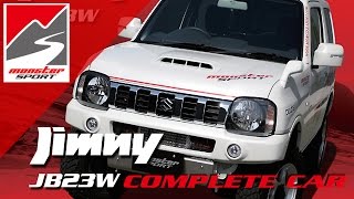 スズキ ジムニーJB23Wモンスタースポーツ コンプリートカー XCLII MONSTER SPORT SUZUKI JIMNY JB23W COMPLETECAR [upl. by Will]