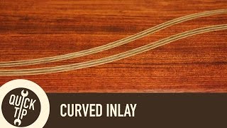 How To Make Curved Inlay [upl. by Nnalyrehc]