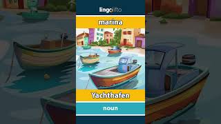 🇬🇧🇩🇪 marina  Yachthafen  vocabulary builder  learn English  Lernen wir Englisch [upl. by Nuawtna]