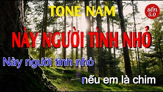 Karaoke Này Người Tình Nhỏ Tone Nam l Karaoke Sến 50 [upl. by Mandal]