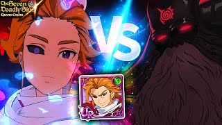 IMPRESSIVE CHAOS ARTHUR VS PURGATORY DEMON KING BATTLE  Seven Deadly Sins Grand Cross [upl. by Medardas538]