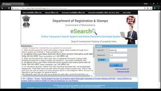 Downloading Registration Documents Agreements amp Index  from Maharashtra Government Website [upl. by Sibby]