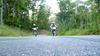 ttr 125 le vs crf 150 f drag race [upl. by Ydnahs206]