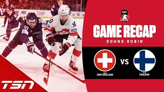 Switzerland vs Finland  2023 World Juniors Highlights [upl. by Ydnil]