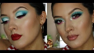 Patriotic Glam Makeup  Memorial day4th of July [upl. by Saire]