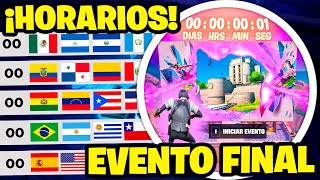 ¿CUANDO y A QUE HORA es EL EVENTO FINAL de FORTNITE ⏰❓ HORARIOS EVENTO CAPÍTULO 2 REMIX FORTNITE [upl. by Ryder232]