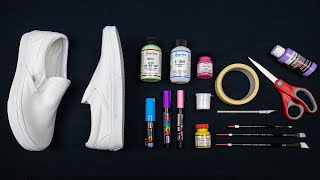 How To Paint Vans Shoes Easy [upl. by Det]