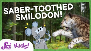 Say Hello to Sabertoothed Smilodon  SciShow Kids [upl. by Litt]