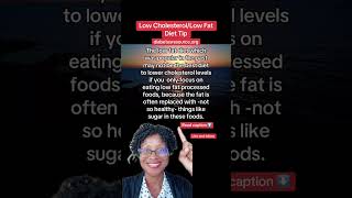 Low fat low cholesterol diet secret diet [upl. by Nimrac]