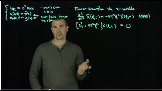 The Wave Equation on the Real Line Via the Fourier Transform [upl. by Nnaillij256]