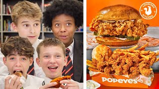 British Highschoolers try Popeyes for the first time [upl. by Daeriam]