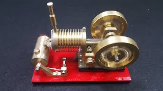 V4  Stirling Engine Model Educational Discovery [upl. by Walkling]