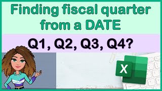 Extracting the fiscal quarter from a date in excel one method to find the financial quarter [upl. by Crespi]