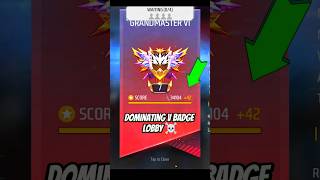 Br Rank 34k  Score 🗿 Dominating V Badge 🤯 Grandmaster Lobby In Last Zone 💀 [upl. by Auvil]