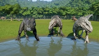 Ankylosaurus Pentaceratops Stegosaurus and Iguanodon VS Dino Reinforcement  JWE [upl. by Asirrom]