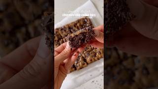 chocolate stuffed chocolate chip cookie bars shorts [upl. by Hsirahc]